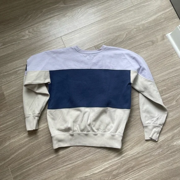 Isabel Marant Etoile Colorblock Gallian Sweater Light Blue Sz 40/L - Picture 13 of 15